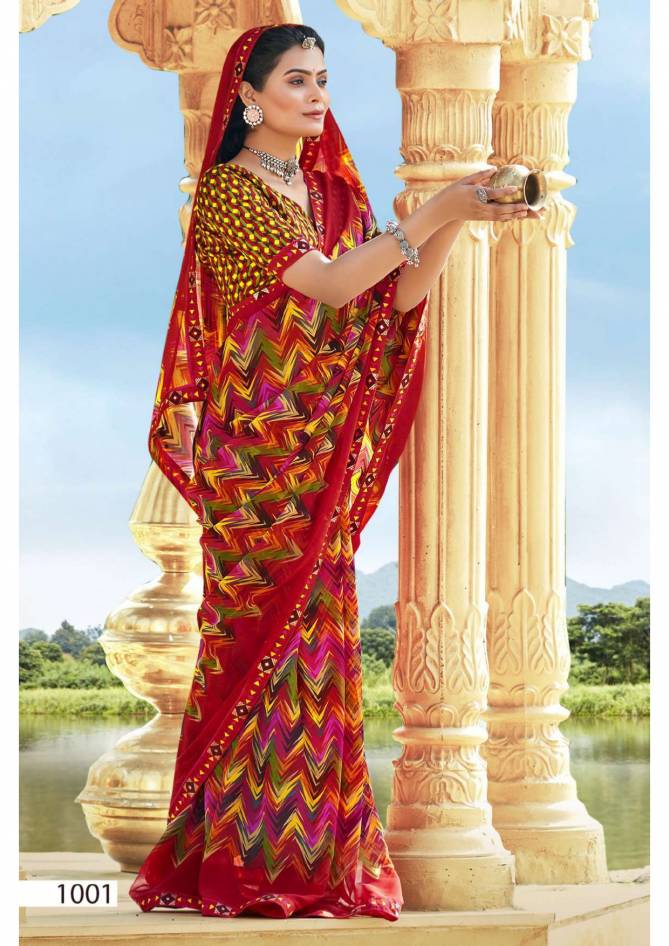 Jannat By Vallabhi Daily Wear Georgette Printed Sarees Wholesale Shop IN Surat
